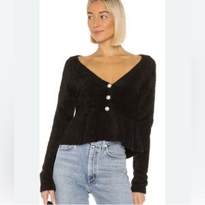 LPA Black Cardigan Sweater XS